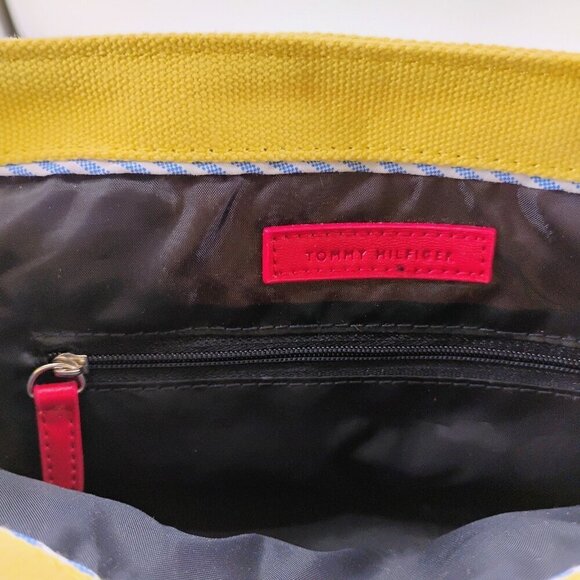 Tommy Hilfiger women’s Mini backpack Purse tote synthetic leather vegan Y2K - Picture 10 of 10